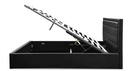 Create storage space with a gas lift bed - Evopia