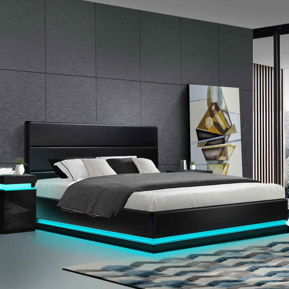 Bedframes with LED lights - Evopia