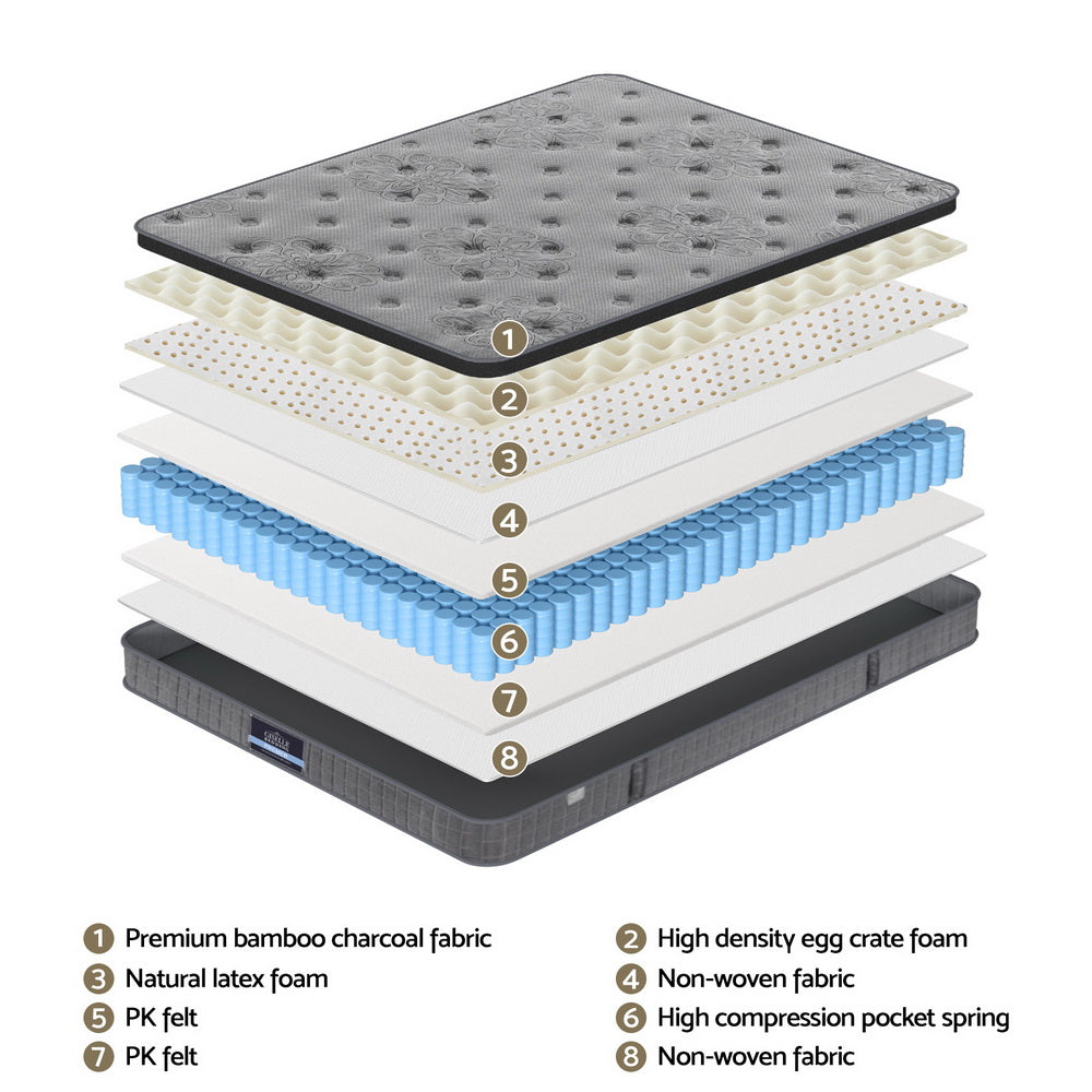 26cm Giselle Mattress Latex Double  Mattresses