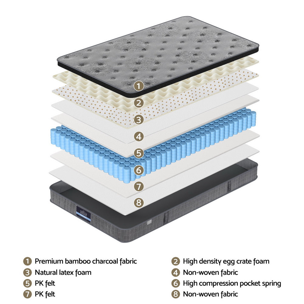 26cm Giselle Mattress Latex  King Single Mattresses