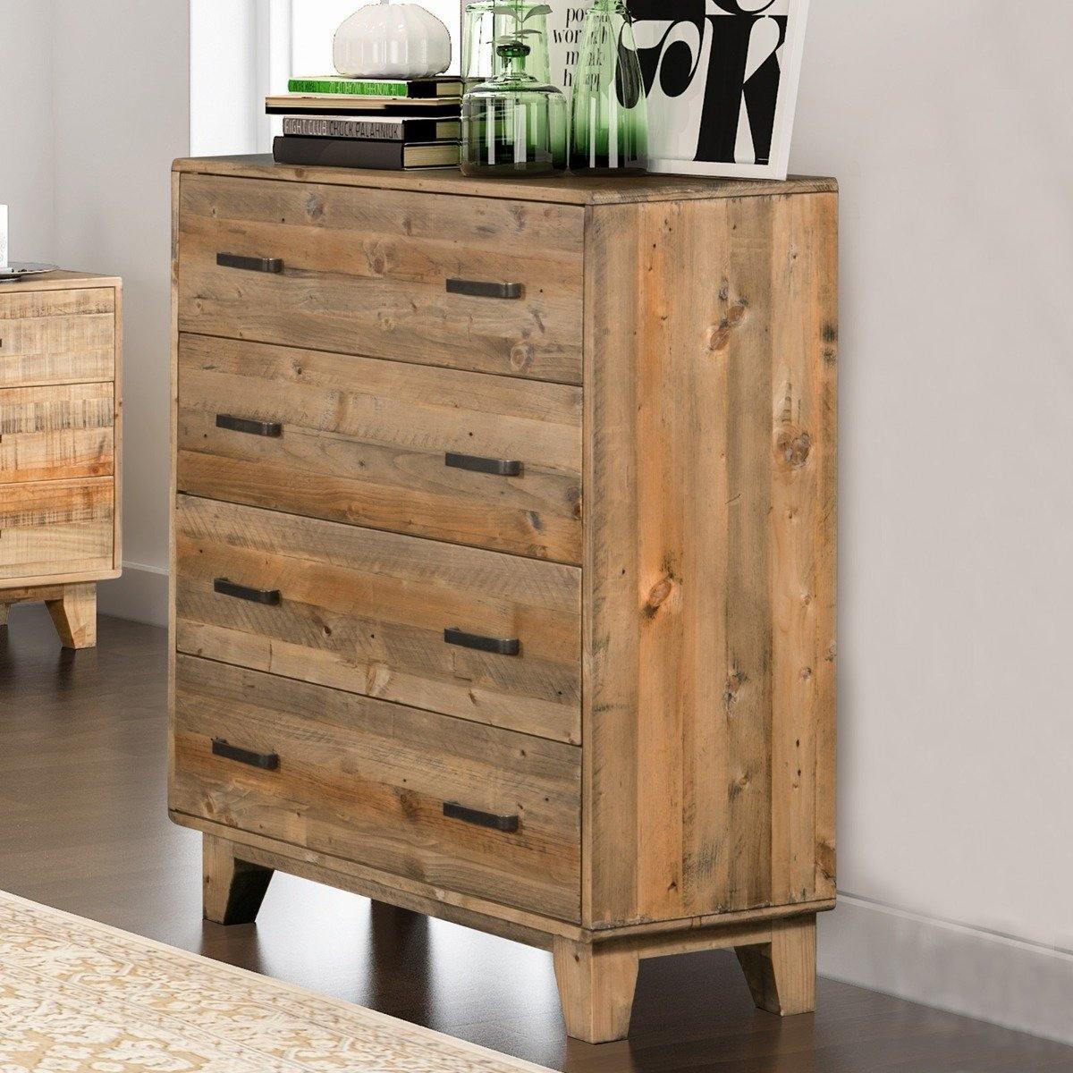 Woodstyle 4- drawer Tallboy - Evopia