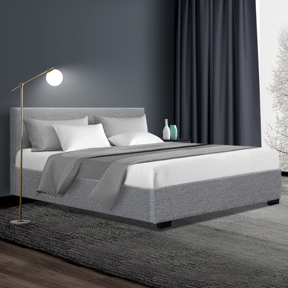 Artiss Nino Bed Frame Fabric - Grey Double