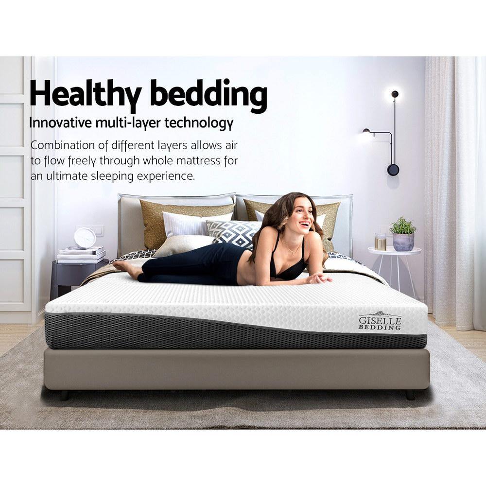 Giselle Bedding Memory Foam Mattress Cool Gel without Spring Queen - Evopia