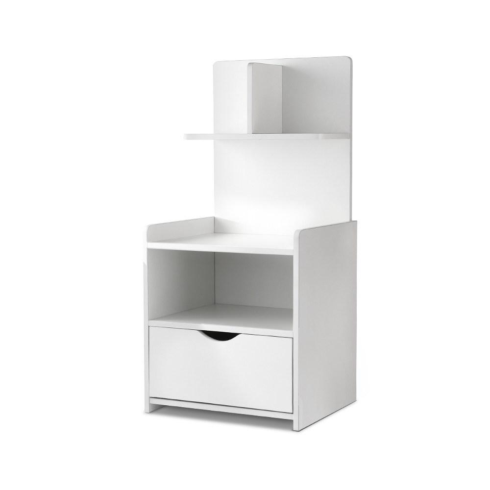 Artiss Bedside Table Cabinet Shelf Display Drawer Side Nightstand Unit Storage - Evopia