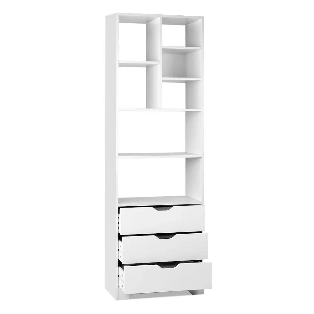 Artiss Display Drawer Shelf - White - Evopia