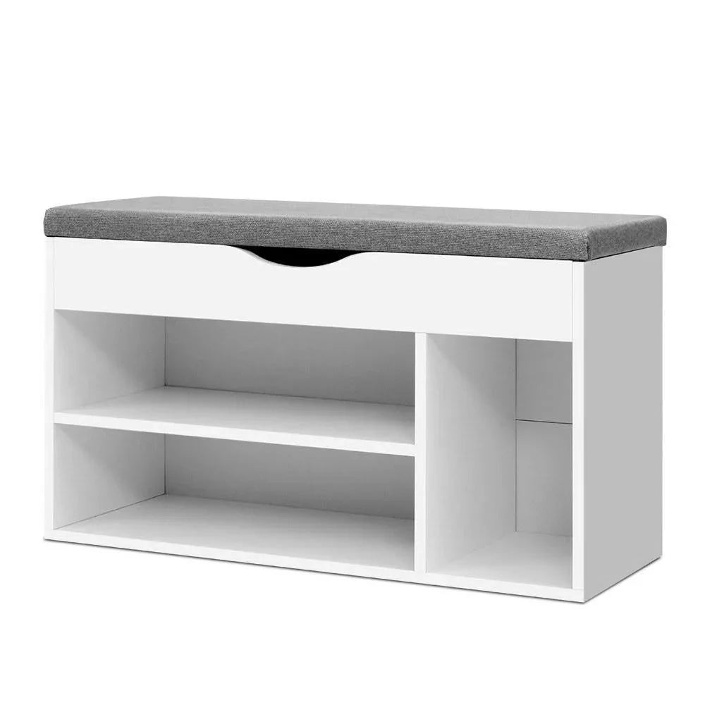 Artiss Shoe Rack Shelf White Cupboard Box - Evopia