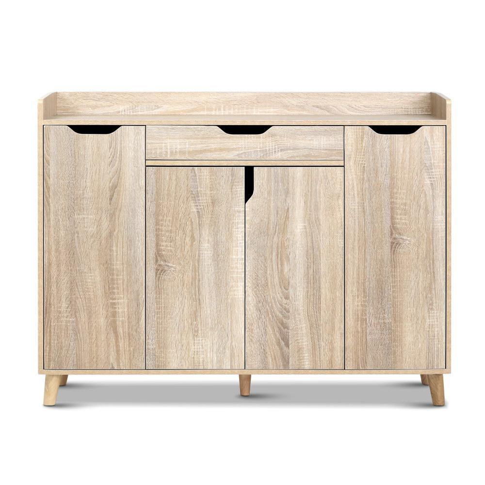 Artiss Shoe Rack Cabinet Cupboard Wood - Evopia