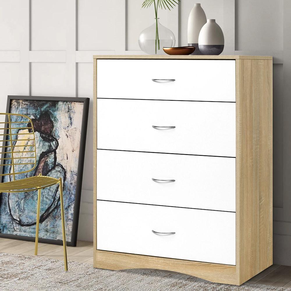 Artiss Scandinavian Chest of Drawers Tallboy - Evopia