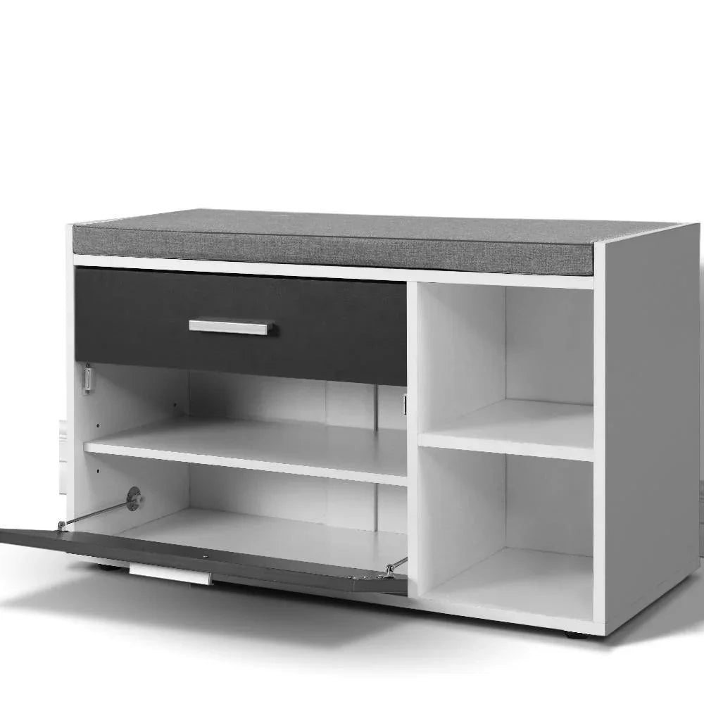 Artiss Shoe Rack Cabinet Bench Adjustable Shelf - Evopia