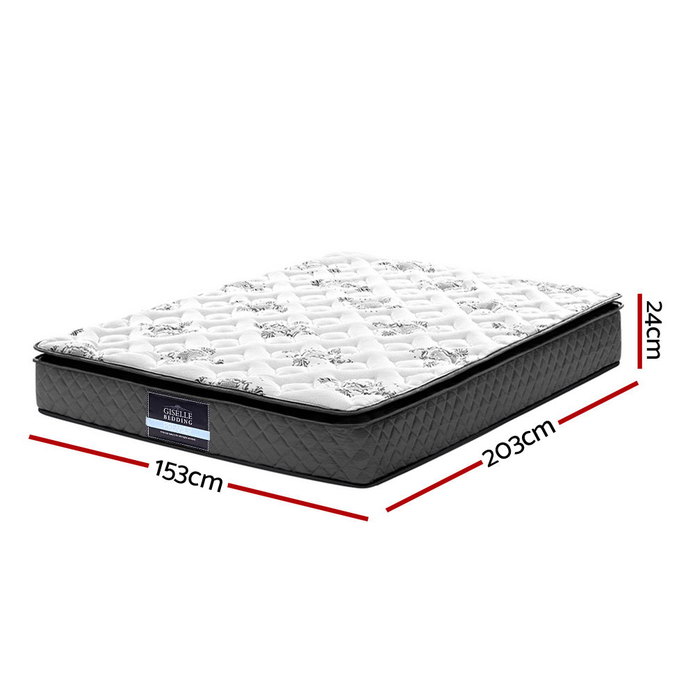 Giselle Bedding Rocco Bonnell Spring Mattress 24cm Thick Queen