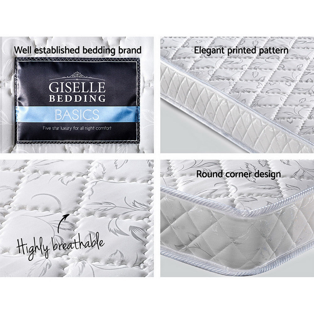 Giselle Bedding Ingrid Pocket Spring Mattress 13cm Thick – King Single
