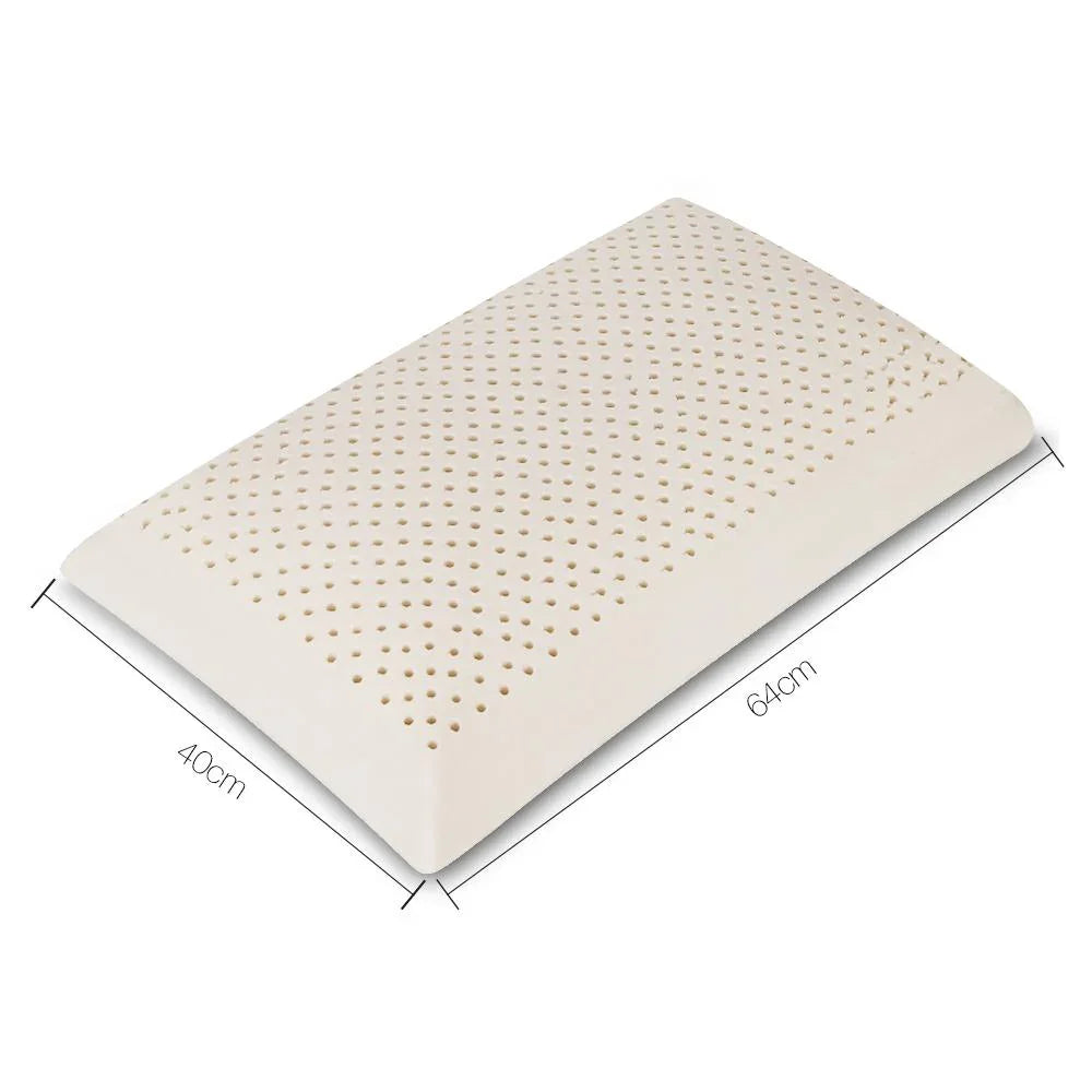 Giselle Bedding Set of 2 Natural Latex Pillows - Evopia