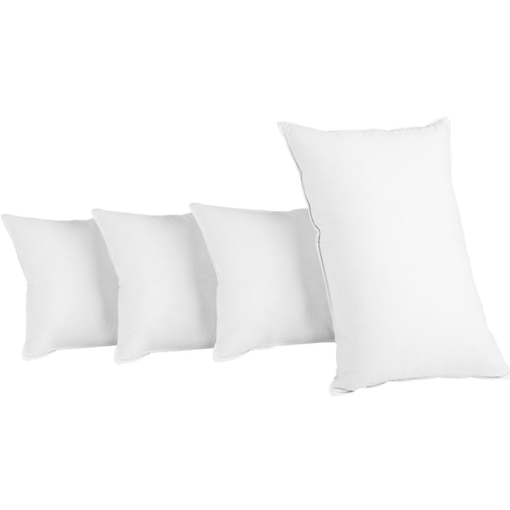 King Size Pillows with 2 medium and 2 firm Microfibre Pillows - Evopia