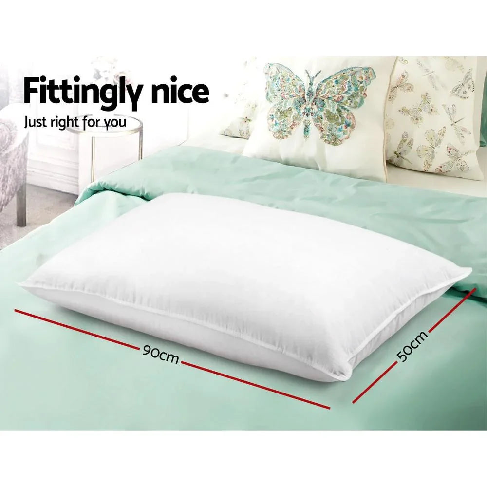 King Size Pillows with 2 medium and 2 firm Microfibre Pillows - Evopia