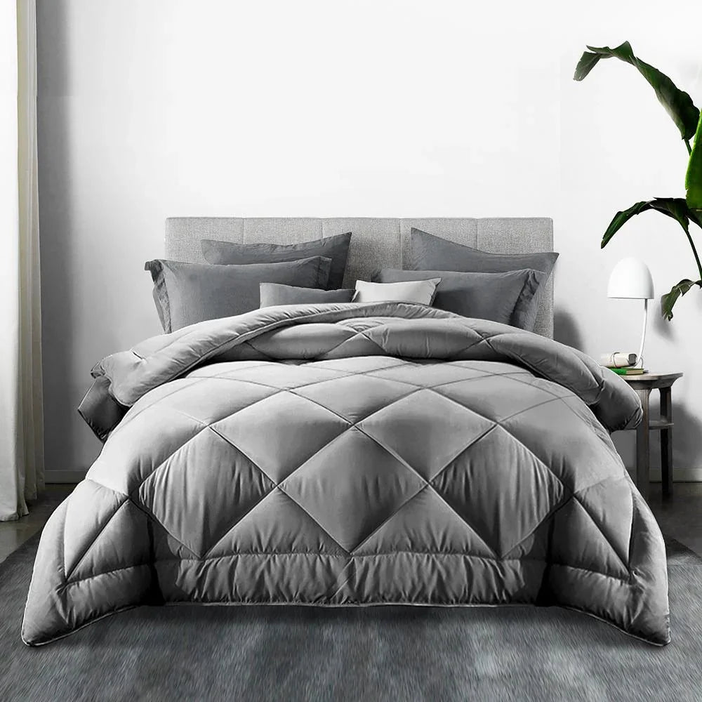 Quilt Bamboo-Microfibre 700gsm Grey - Evopia
