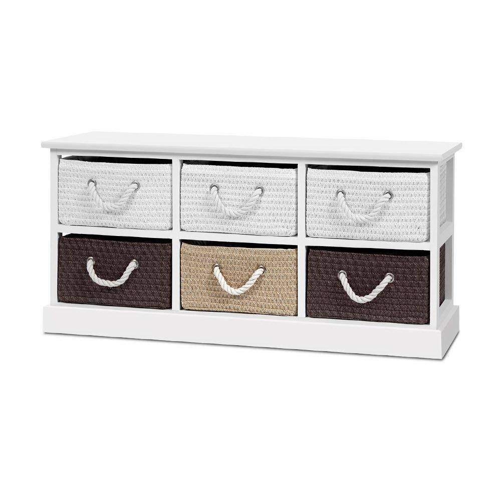 6 Drawers Storage Bench Shoe Rack Box - Evopia