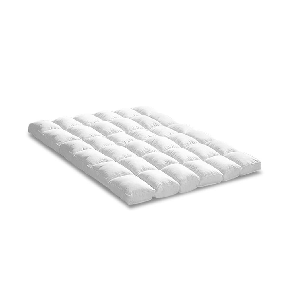 Giselle 1800GSM Mattress Topper Duck Feather Down Queen - Evopia