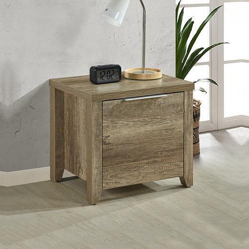 Cielo Scandinavian Bedside Table Oak - Evopia