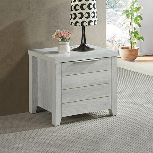 Cielo Bedside Table White Ash - Evopia