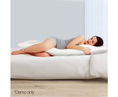 Giselle Luxe Full Length Bamboo Memory Foam Pillow - Evopia