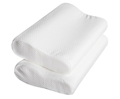 Set of 2 Visco Elastic Memory Foam Contour Pillows - Evopia