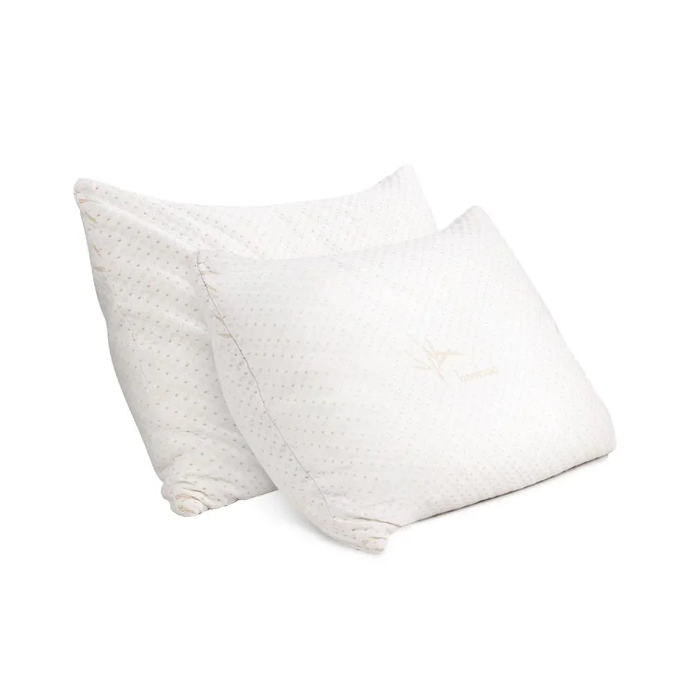Giselle Bedding Set of 2 King Bamboo Memory Foam Pillow - Evopia