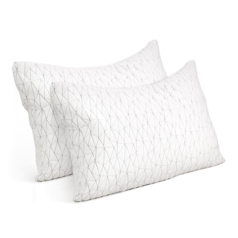 Giselle Bedding Set of 2 Rayon King Memory Foam Pillow - Evopia