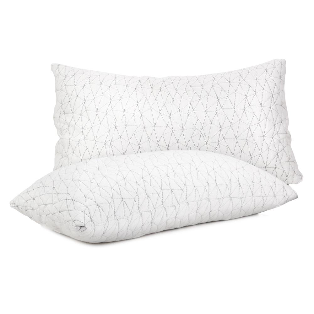 Giselle Bedding Set of 2 Rayon Single Memory Foam Pillow - Evopia