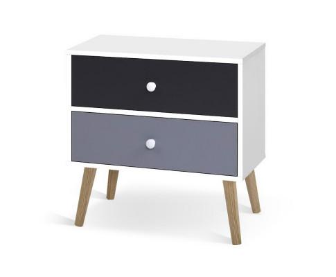 Scandinavian Bedside Tables Drawers Storage Cabinet - Evopia