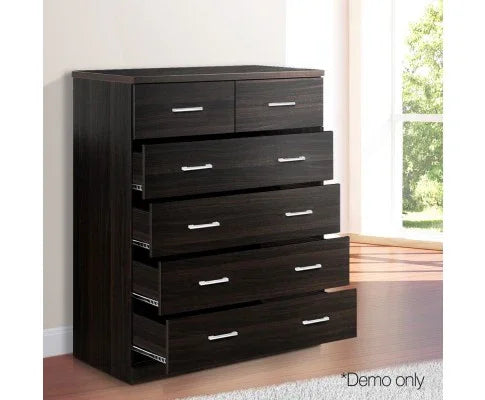 TALLBOY W/6 DRAWERS - WALNUT - Evopia